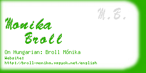 monika broll business card